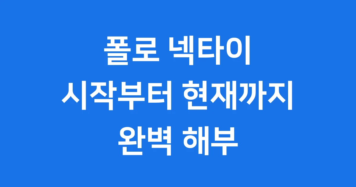 폴로 넥타이 시작부터 현재까지 파헤치다