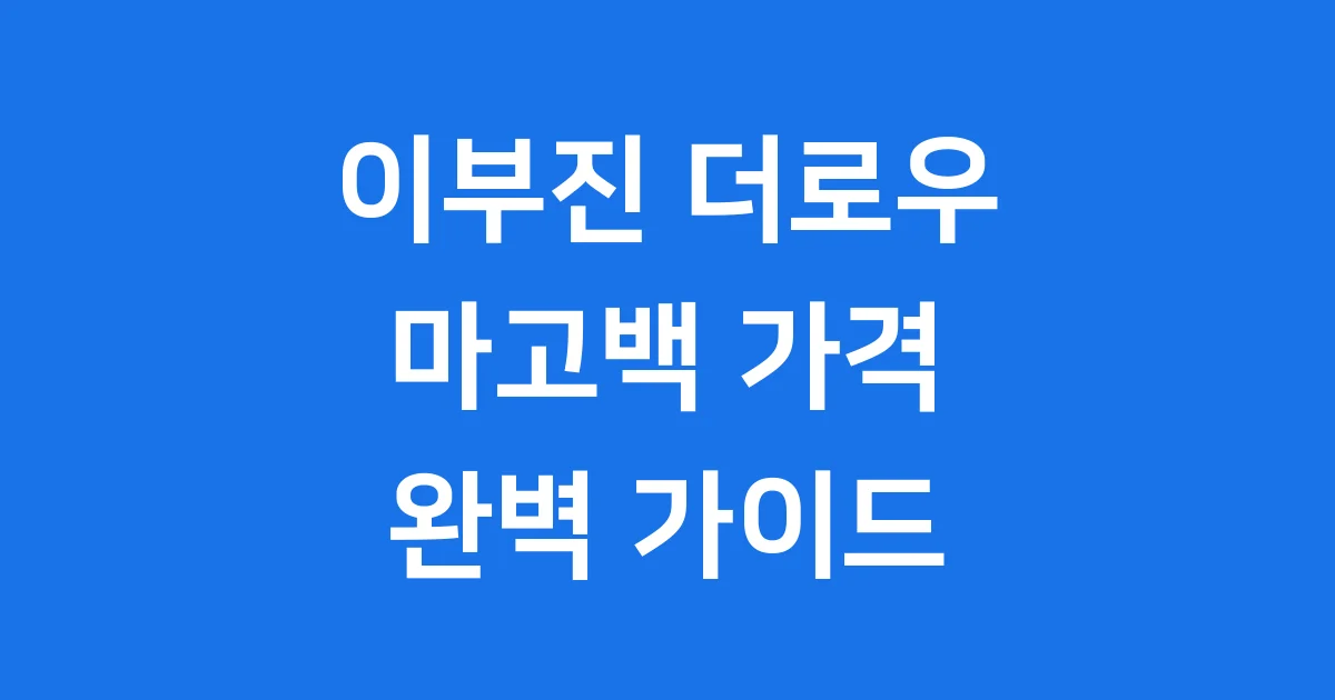 이부진 더로우 가방 마고백 가격 종류 구매처 완벽 정리