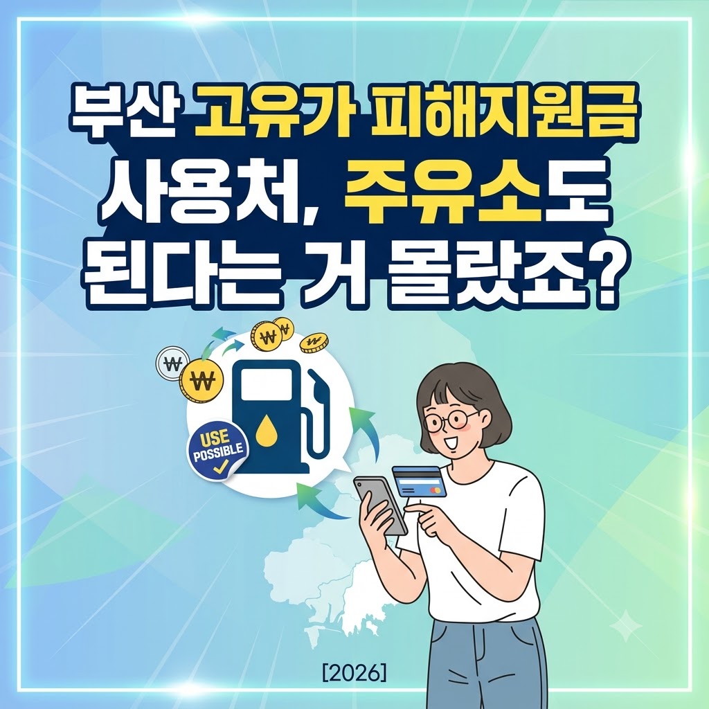 부산 고유가 피해지원금 사용처