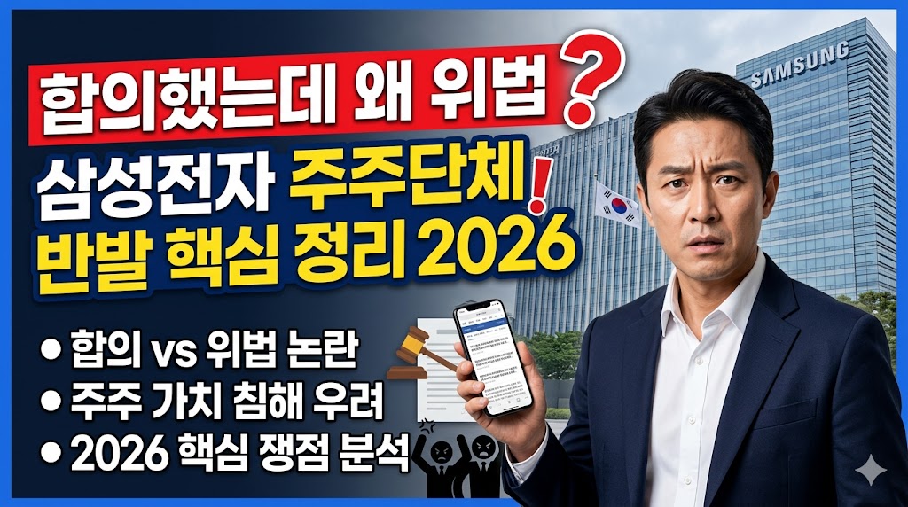 삼성전자 잠정합의 위법 논란
