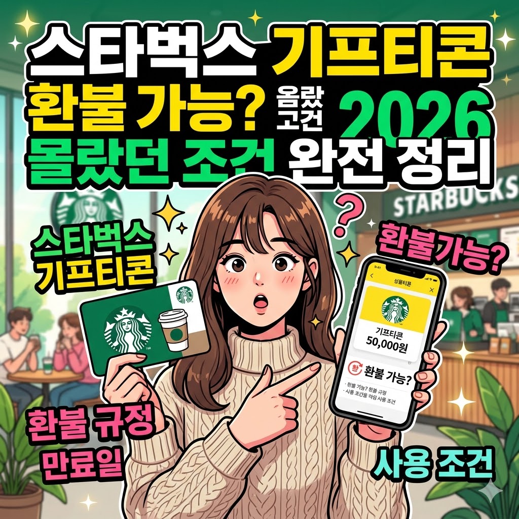 스타벅스 기프티콘 환불